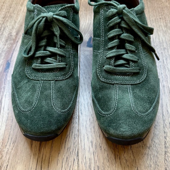 Men's Cole Haan Green Suede Bowling Style Shoes 9M Style C07824 - Picture 2 of 6